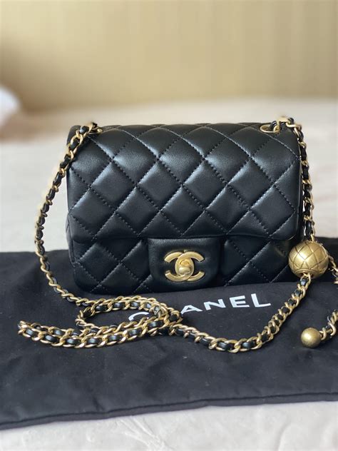 chanel mini square pearl crush.